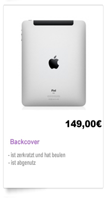 Backcover Reparatur Berlin iPad 1,2,3